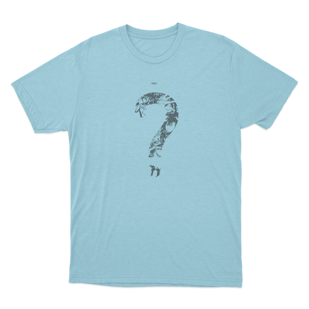 Question Mark XXX Unisex T Shirt Sky Blue Question Mark XXX Unisex T Shirt Sky Blue
