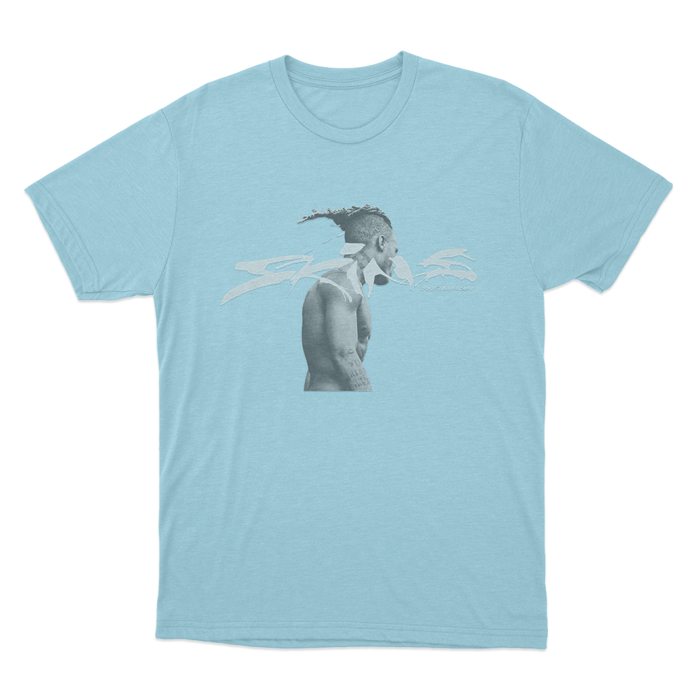 Skins Cover Unisex T Shirt Sky Blue Skins Cover Unisex T Shirt Sky Blue
