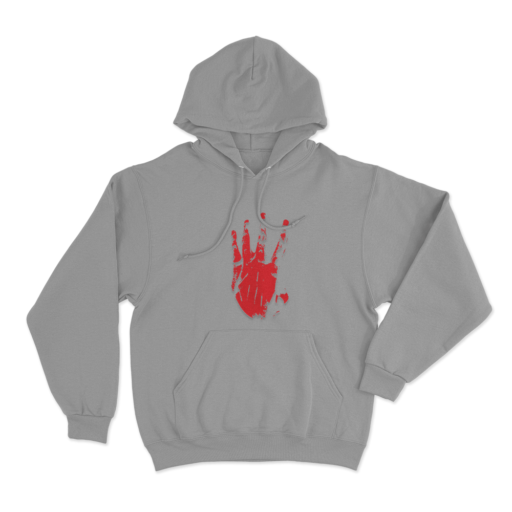 XXXTENTACION Revenge Hand Unisex Hoodie Grey XXXTENTACION Revenge Hand Unisex Hoodie Grey