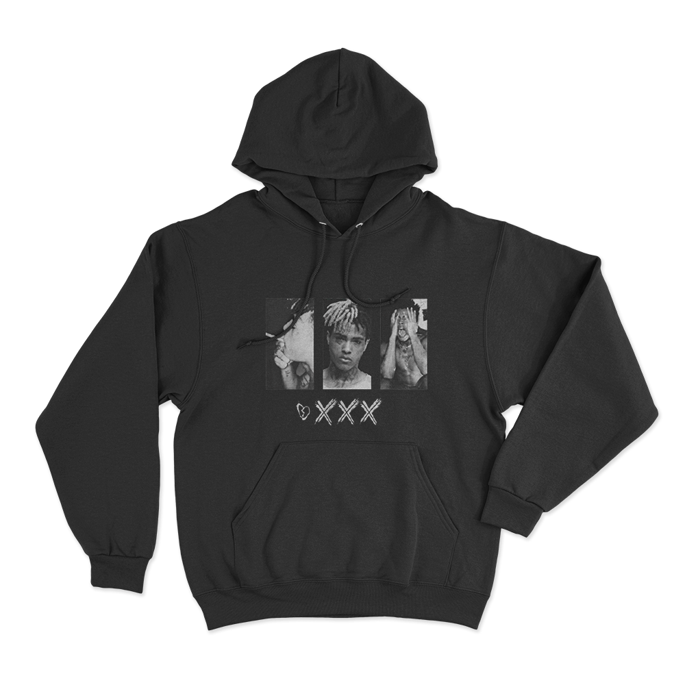 XXXTentacion Photo Collage Unisex Hoodie Black XXXTentacion Photo Collage Unisex Hoodie Black