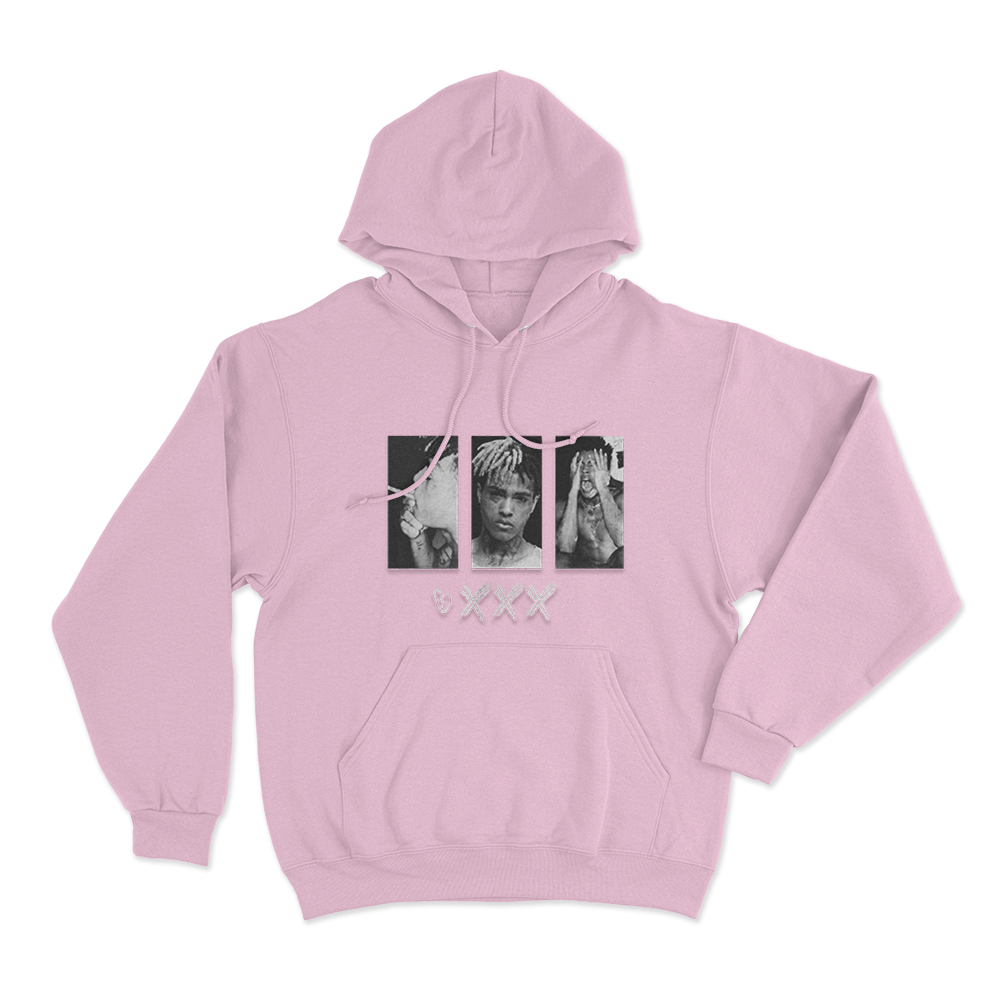 XXXTentacion Photo Collage Unisex Hoodie Pink XXXTentacion Photo Collage Unisex Hoodie Pink
