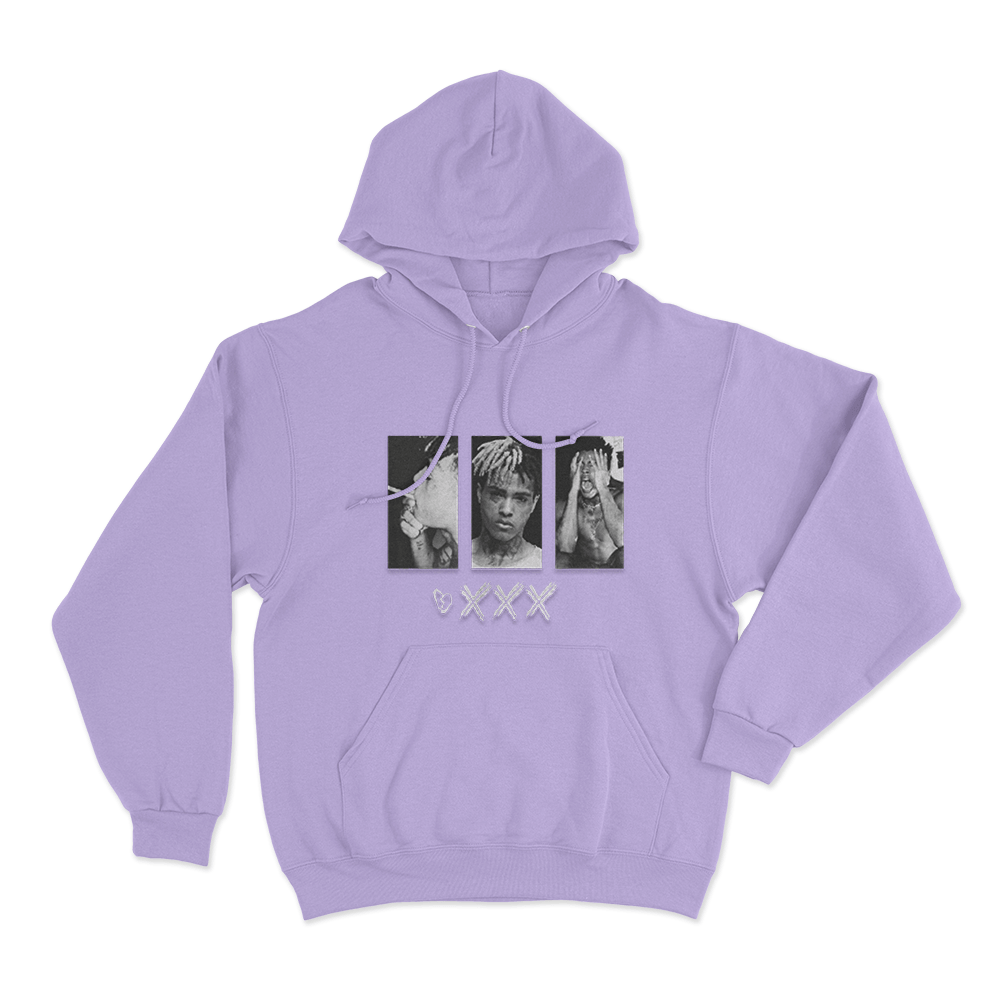 XXXTentacion Photo Collage Unisex Hoodie Purple XXXTentacion Photo Collage Unisex Hoodie Purple
