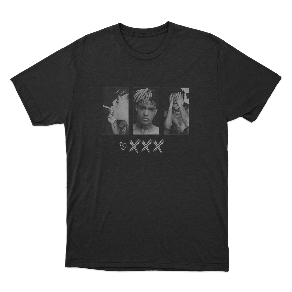 XXXTentacion Photo Collage Unisex T Shirt Black XXXTentacion Photo Collage Unisex T Shirt Black