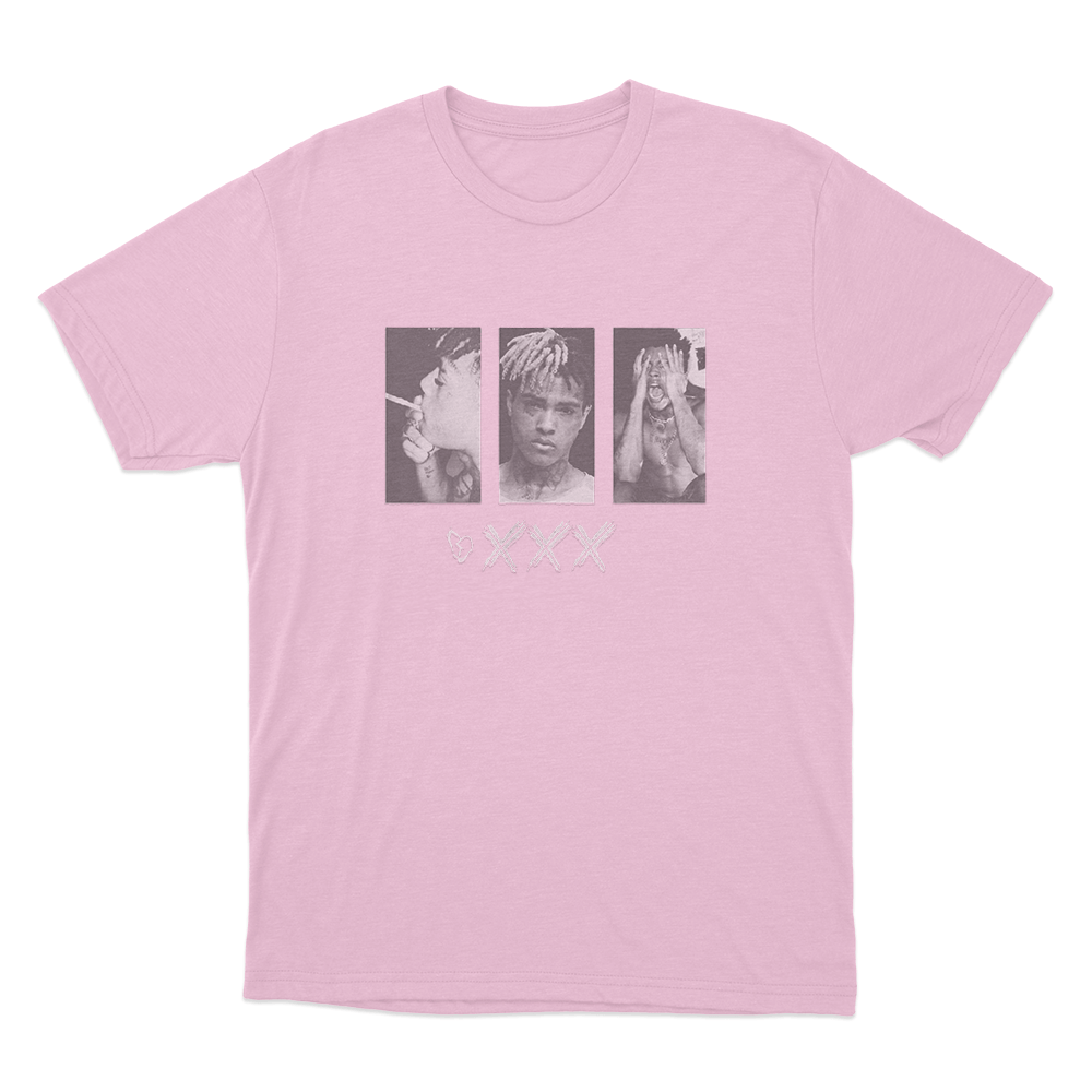 XXXTentacion Photo Collage Unisex T Shirt Pink XXXTentacion Photo Collage Unisex T Shirt Pink