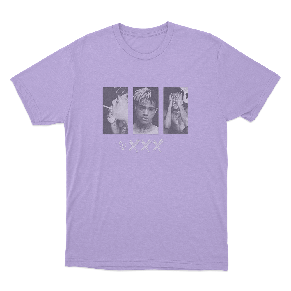 XXXTentacion Photo Collage Unisex T Shirt Purple XXXTentacion Photo Collage Unisex T Shirt Purple